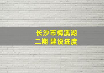 长沙市梅溪湖二期 建设进度